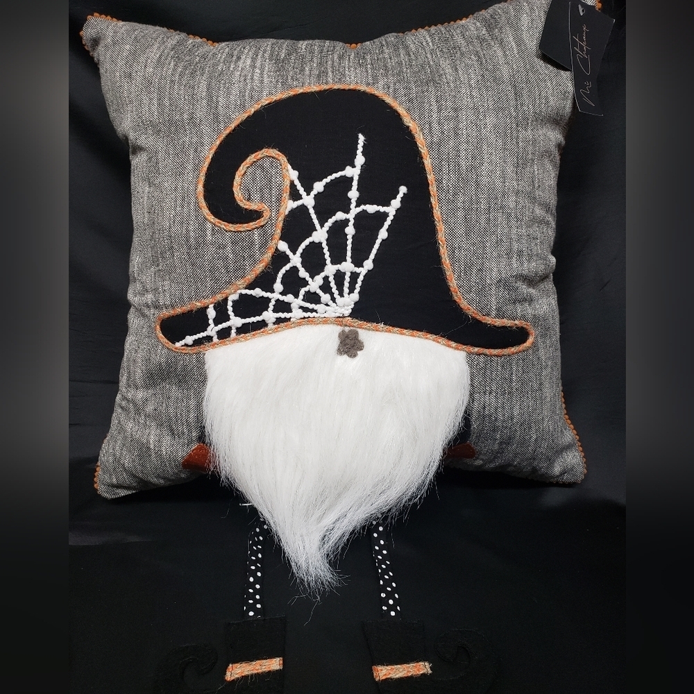Mi Chateaux Gnome Pirate Dangle Leg Halloween Pillow